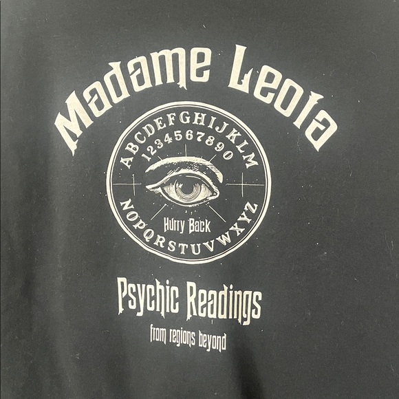 Haunted Mansion Disney Inspired Madame Leota Black Sweatshirt - Picture 2 of 4